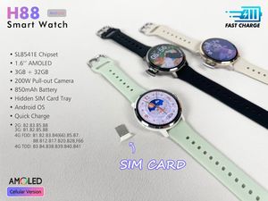 Nuevo Reloj Inteligente Unisex SIM H88 2026, IP67, Pantalla AMOLED de Gel de Sílice, Caja de Aleación, Rastreador de Actividad 4G, Descarga Gratuita de Aplicaciones, 3+32GB - Product Image 5