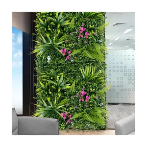 P206 Customized Faked Greenery Boxwood Hedge Synthetic Grass Plastic Artificial Plant Wall for Outdoor Indoor Decor