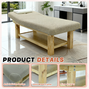 Camilla de Masaje Tailandés de Madera para Spa de Belleza, Muebles de Salón de Belleza de Lujo, Mesa de Belleza Moderna de Fábrica al por Mayor - Product Image 4