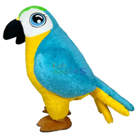 Costume de perroquet gonflable rouge pour adulte, mascotte animée gonflable, costume de perroquet gonflable agressif