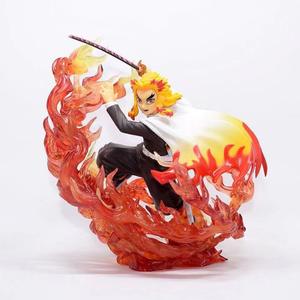 18cm Demoned Slayers Zero Rengoku Kyoujurou figurita modelo puede cambiar la cara PVC acción <span class=keywords><strong>Anime</strong></span> <span class=keywords><strong>figuras</strong></span> - Product Image 2