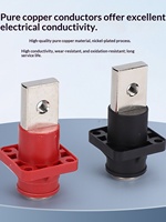 Connecteur ESS 200A à traversée murale, borne de connexion PA66 IP67, haute intensité, pour stockage d'énergie, batterie au lithium, nouvelle énergie