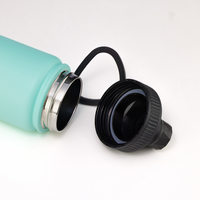 Offre spéciale Bouteille d'eau personnalisée 32/40/64oz grande capacité pour boisson thermique pour le sport avec LOGO 3 couvercles