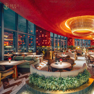 Chiosco ristorante in pelle con ciuffi marrone con schienale alto in stile Vintage Coffee Shops <span class=keywords><strong>cafe</strong></span> Set di divani quadrati per il progetto - Product Image 1