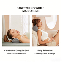 Nouvel Oreiller de Massage Chauffant et Pétrissant en Mousse à Mémoire de Forme HighTop avec Fonction Musicale pour Dispositif de Traction Cervicale à Domicile
