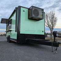 Camion de restauration mobile homologué DOT, taille personnalisée, remorque alimentaire à double essieu, cuisine commerciale, crème glacée et pizza, marché américain/canadien