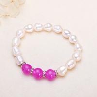 Bracelet élastique simple unisexe en perles d'eau douce Miuxi, blanc, qualité AAAAA/AAAA, bijoux de Chine, sans certificat, vente en gros