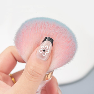 Brosse de nettoyage de poussière pour ongles à tête large, forme de bac à sable, outil de beauté doux pour le nettoyage de la poudre, pour usage en salon de manucure - Product Image 5