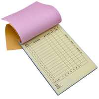 Logo personnalisé copie autocopiant livre de factures en 2 parties papier et carton reçu avec carton achat livre d'impression