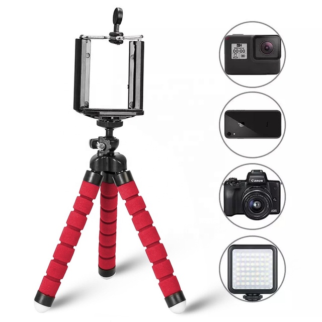 High Quality Gorillapod Flexible Octopus Shape Sponge Selfie Mini Micro Phone Holder Tripod for Camera