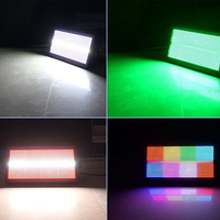 Projecteurs LED stroboscopiques en alliage d'aluminium 1000W avec contrôle RGB DMX512, indice de protection IP33, pour éclairage de scène, mariage, DJ