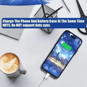 Étui de batterie 10000 mAh pour iPhone 16 Plus 17 Air 15 14 13 Mini 12 11 Pro <span class=keywords><strong>Max</strong></span> X <span class=keywords><strong>XS</strong></span> XR <span class=keywords><strong>XS</strong></span> 6 6S 7 8, chargeur de batterie, batterie externe - Product Image 5