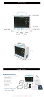 Moniteur de signes vitaux multiparamètres pour ambulance CONTEC CMS9000