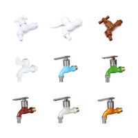 Robinet de salle de bain en laiton personnalisé IFAN, robinet d'eau en PVC plastique, robinet de jardin
