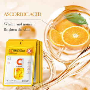 New OEM nhãn hiệu riêng Sản phẩm làm đẹp Hàn Quốc Vitamin C nhăn chống lão hó<span class=keywords><strong>a</strong></span> da tinh tế làm trắng làm ẩm mặt nạ trên khuôn mặt - Product Image 4