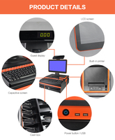 CY-20 tout-en-un pos machine système pour supermarché caissier machine maquina registradora pos système impresora pos