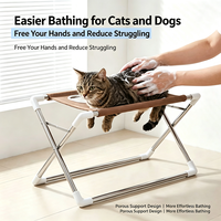 Nouveau hamac de toilettage manuel détachable anti-griffures et morsures pour animaux – Outil indispensable pour la coupe des ongles et le bain des petits chiens et chats