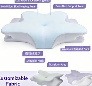 蝴蝶形颈部支撑记忆泡沫枕头舒适接受OEM/ODM家纺床上用品 - Product Image 3