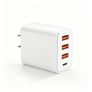 4 in 1 65W อะแดปเตอร์ติดผนังแบบเร็ว USB C PD สำหรับโทรศัพท์มือถือการเดินทาง40W 20W - Product Image 1