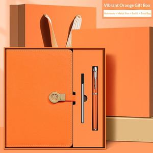 Set de Regalo de Cuaderno y Bolígrafo de Cuero con Logotipo Personalizado, Set de Cuaderno con Cierre Magnético, Agenda Diaria 2026 - Product Image 4