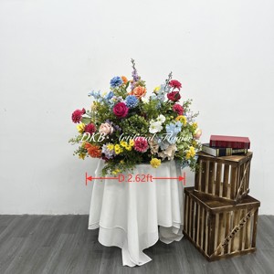 Centros de Mesa con Bolas de Flores Rojas y Durazno en Oferta, Decoración para Bodas, Centro de Mesa con Bolas de Flores Rojas <span class=keywords><strong>Angela</strong></span> - Product Image 2