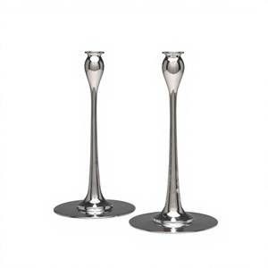 Classic <b>Brass</b> Taper <b>Candlestick</b> <b>Holder</b> Easter Wedding Christmas Home Decor Modern Eco-Friendly Handmade Tabletop - Product Image 1