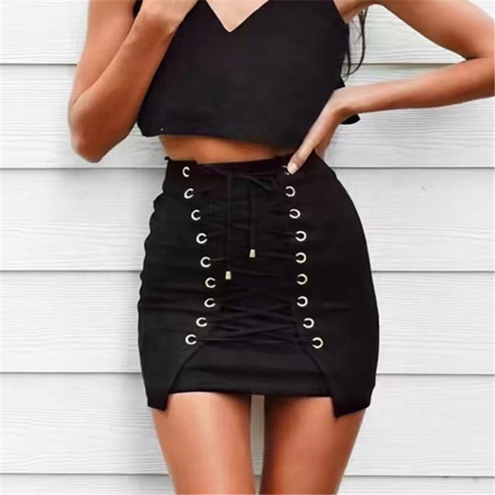 ☆韓国☆[MUCENT］STRIA PUNCHING EYELET BANDING MINI SKIRT 2C SOLD OUT! – TUNNEL VISION