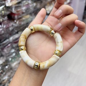 PFT Pulseras <span class=keywords><strong>de</strong></span> Tubo Personalizadas para Mujer, Apilables, <span class=keywords><strong>de</strong></span> Bambú, con Cuentas Acrílicas Gruesas, Elásticas, <span class=keywords><strong>de</strong></span> <span class=keywords><strong>la</strong></span> <span class=keywords><strong>Amistad</strong></span>, para Verano y Playa - Product Image 5