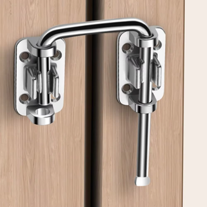 Easy install Stainless Steel 90 Degree Latch <b>Lock</b> for Wooden Doors with Multi-Angle Security Ideal for Bathrooms Interior Use - Product Image 4