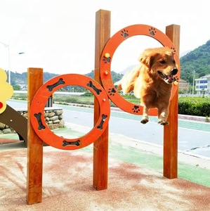Équipement d'entraînement d'agilité pour chiens personnalisé PetFit avec tunnel de ramper, obstacles pour parc à chiens, équipement de terrain de jeu en plein air - Product Image 2