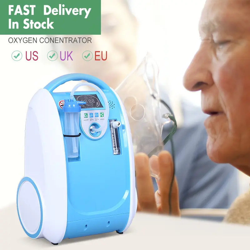 Medical & Home Rechargeable Oxygene-Portable Concentrator 1-5l Adjust Mini Battery Operated Portable Oxygen-concentrator with CE