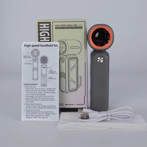 Banco de Energía de 8000mAh con Función de Ventilador Turbo de Alta Velocidad de 10W sin Aspas, <span class=keywords><strong>24</strong></span> <span class=keywords><strong>Horas</strong></span> de Autonomía, para Uso en Exteriores y Automóviles - Product Image 6