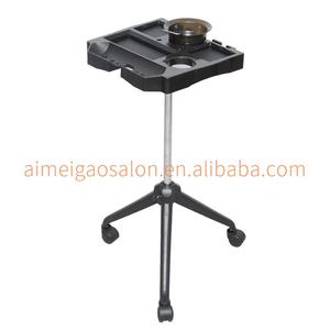 Muebles de salón profesional Carro de bandeja de herramientas de barbero de plástico de 3 ruedas para extensiones de cabello y pelucas para sala de estar y uso en hotel 1 - Product Image 6