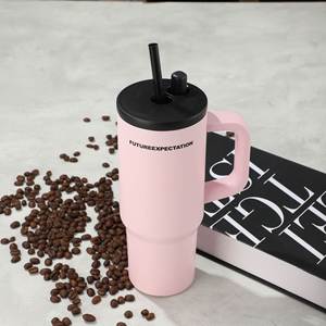 Gobelet de voyage isotherme pour voiture 24oz 720ml, tasse à double paroi avec couvercle et paille antidérapante pour usage quotidien - Product Image 3