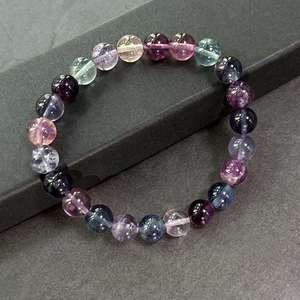 Bracelet en pierre naturelle avec perles de verre colorées, expert en soulagement du stress, support après-vente marque blanche - Product Image 5