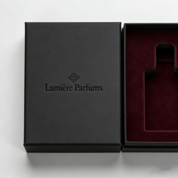 Boîtes à fermeture magnétique personnalisées de qualité supérieure pour les marques de parfums et de cosmétiques de luxe, boîte en papier rigide, doublure en velours et soie, impression quadricolore