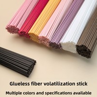 Bâtonnets diffuseurs d'arômes floraux sans flamme en fibre, longueur étendue, éliminent les odeurs, pour usage domestique intérieur