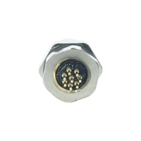 Conectores M8 para montaje en panel, conectores soldados PCB