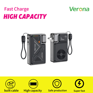 Chargeur mural magnétique sans fil intégré avec prise secteur, technologie GaN 22,5W, 20000mAh, charge rapide USB, support et affichage LED - Product Image 2