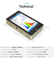 Spectromètre avancé 2nm FWHM 350nm-950nm OHSP350SF Spectromètres Testeur de scintillement de lumière Utilisation portable