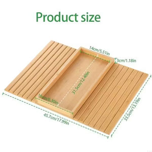 OEM Anti-Slip Bamboo Sofa Armrest Armchaird <strong>Caddy</strong> Table Wholesales Couch <strong>Arm</strong> Tray with Detachable Couch Cup Holder for Drinks - Product Image 6