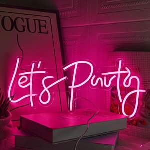 Let's Party - Letrero Luminoso LED de Neón para Decoración de Pared, para Despedida de Soltera, Dormitorio, Fiesta en Casa, Bar, Decoración Artística - Product Image 3