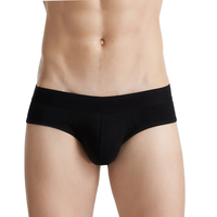 Boxers pour hommes à taille basse en coton et élasthanne, tricotés, avec large ceinture élastique, logo personnalisé, pour usage quotidien