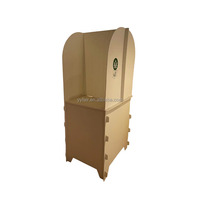 Cabine de vote pliable en carton ondulé et plastique PP, forme et logo personnalisables, pour les élections