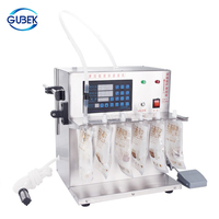 Machine de remplissage de sachets GUBEK 3,5 L/min, tête simple, semi-automatique, pour jus, lait, eau