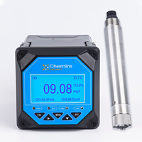 Capteur d'oxygène dissous en ligne Chemins RDO-406 IP68 RS485 Modbus 4-20mA Double sortie 2%F.S. Acier inoxydable 316L de précision