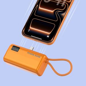 Batterie externe intelligente à charge rapide 5000 mAh avec câble Type-C, charge rapide 22,5 W, 10000 mAh, 20000 mAh, logo personnalisé - Product Image 4