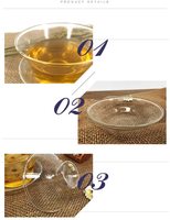 Ensemble traditionnel artisanal pour café et thé, Gaiwan en verre écologique de 150 ml, tasse à thé personnalisable avec soucoupe et couvercle