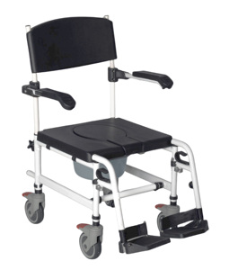 2025 년 신상품 화장실 휠체어 높이 조절이 가능한 고급스러운 품질 욕실 휠체어 - Product Image 1