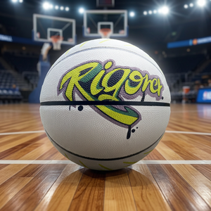 Ballon de basketball en cuir PU taille 4 avec logo personnalisé imprimé, enveloppe en nylon et chambre à air en butyl pour l'entraînement scolaire et les activités de plein air - Product Image 4